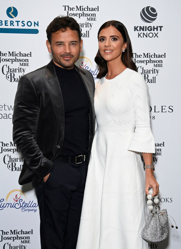 Lucy Mecklenburgh and Ryan Thomas at the Michael Josephson MBE Charity Ball.