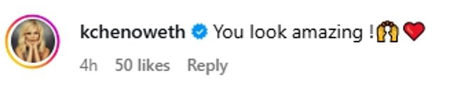 Fans, including Kristin Chenoweth, praised Rosie's results