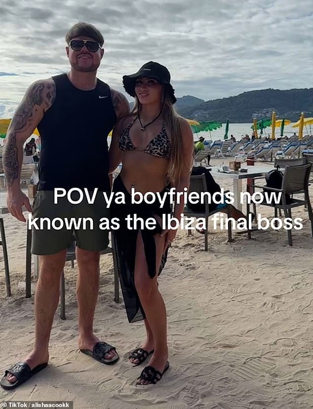 The young party-goer who became an internet sensation for his Lego-style haircut while dancing in Ibiza is fighting to save his relationship to his model girlfriend - after she unceremoniously dumped him as he partied on the White Isle