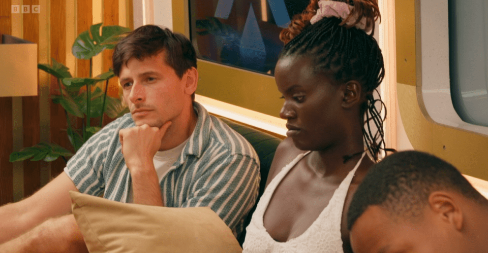 Three contestants on Destination X react to a game-changing event.