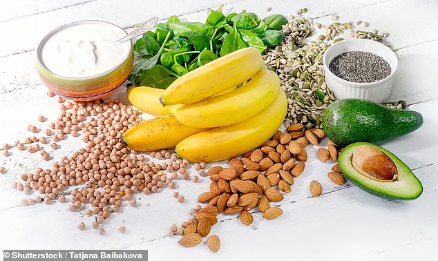 Australian government health website HealthDirect provided a list of foods that are naturally high in magnesium, including 'green leafy vegetables, legumes, nuts and seeds and wholegrains'.