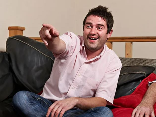 George Gilbey from Gogglebox pointing.