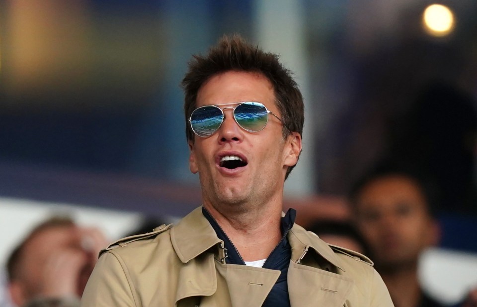 Tom Brady, co-owner of Birmingham City, watching a match.