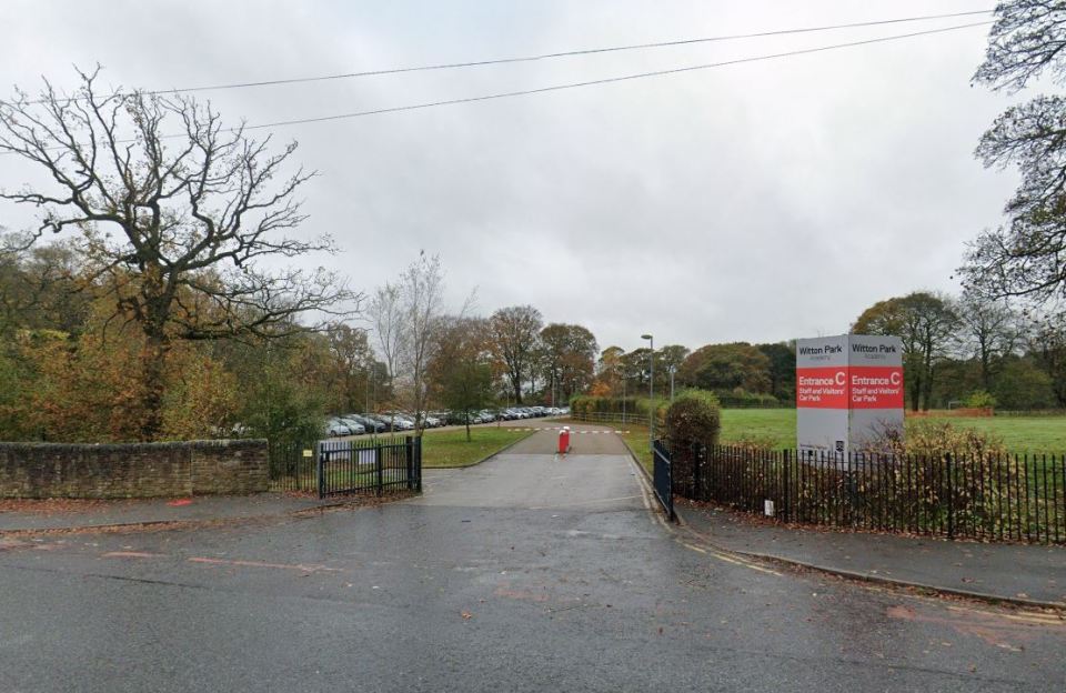 Entrance to Witton Park Academy car park.
