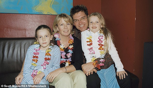Schofield was 25-years old and a fresh faced children's TV presenter when he met Stephanie, at the time a production assistant for CBBC (pictured with daughters Molly and Ruby in 2002)