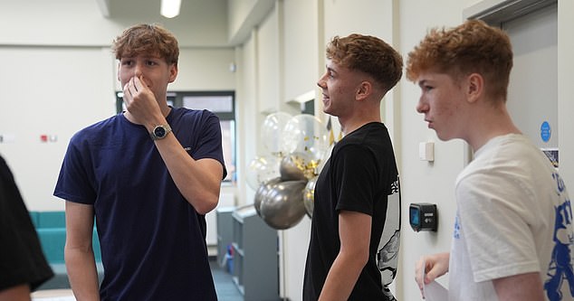 Students receive their A-level results at The Latimers Arts College in Barton Seagrave, Northamptonshire. Picture date: Thursday August 14, 2025. PA Photo. Photo credit should read: Joe Giddens/PA Wire