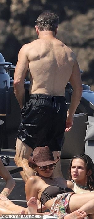 Damon mingled at the party with the likes of Chris' brothers Liam Hemsworth and Luke Hemsworth
