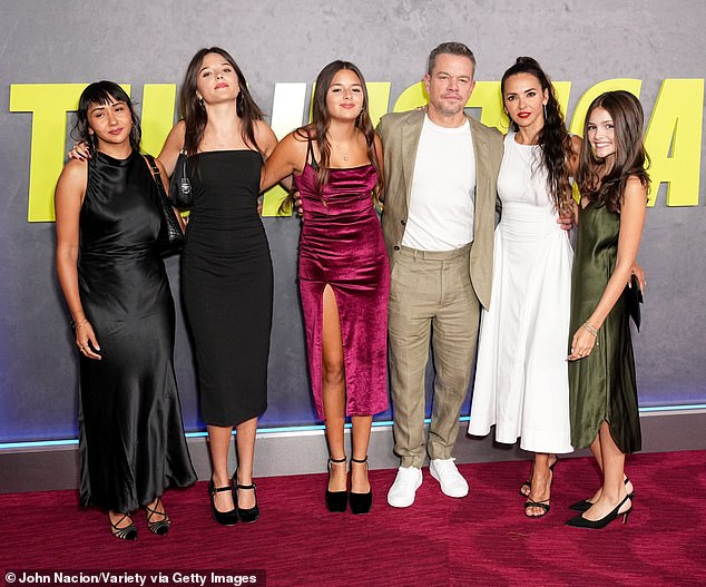 Matt is stepfather to Luciana's 26-year-old daughter Alexia Barroso (L, pictured in 2024) from her first marriage to Arbello Barroso, which ended in 2004