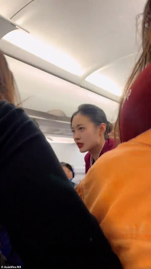 When some passengers and cabin crew attempted to stop the melee, they were pushed aside