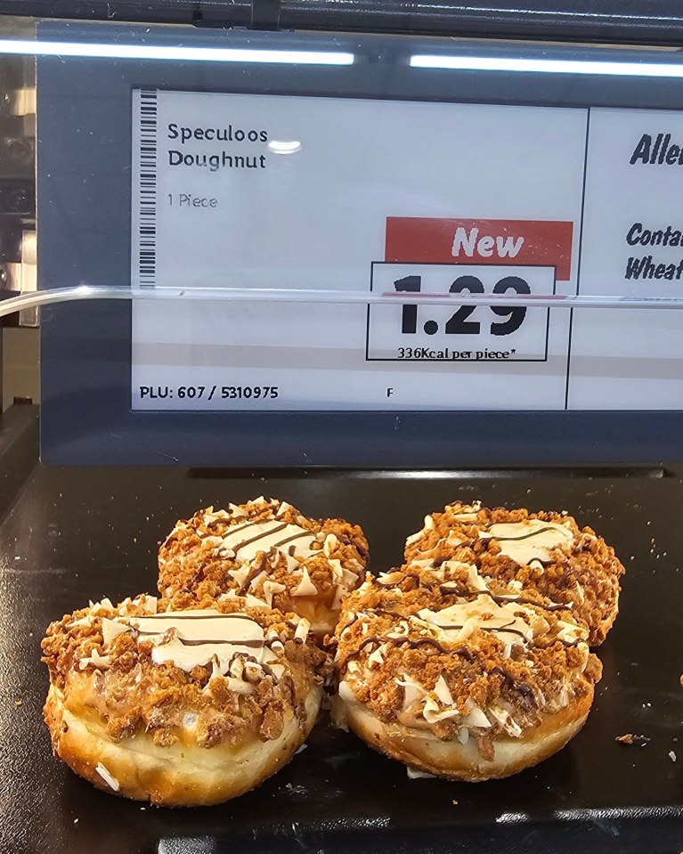 Speculoos doughnuts for €1.29.