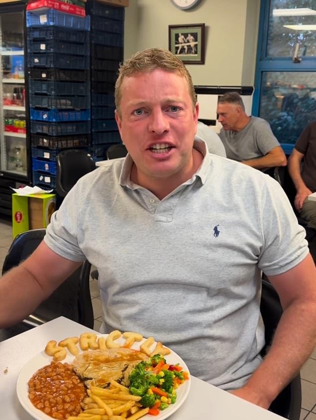 Earlier in the day, Thomas hinted at his new gig as he shared a snap of his breakfast - which had Strictly spelled out in his alphabet potatoes as he had pie, chips and beans at 5.30am