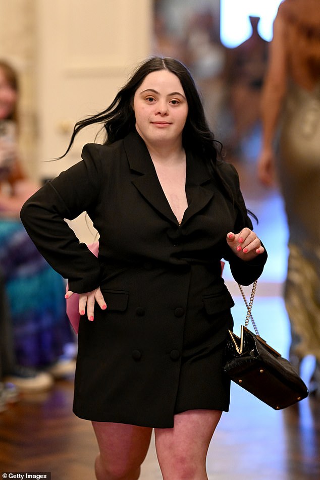 Ellie has been flown to Sweden, Italy and Germany for photoshoots, and strutted her stuff on the catwalk at London Fashion Week