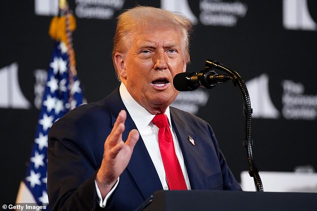 Travel to the US has drastically dropped since Donald Trump (pictured) was inaugurated in January and imposed tougher restrictions on travel and trade