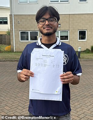 Tazrian achieved A*A*A* and will study Economics at UCL