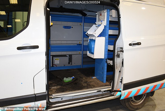 Audi Johnson, Ahmad Ghiasi, and Nicholas Mitchell bundled their victim, 36, who was six months pregnant, into a van outside her home in Enfield, north, on May 10 of last year