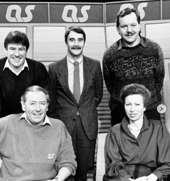 Princess Anne on a BBC panel game, A Question of Sport.