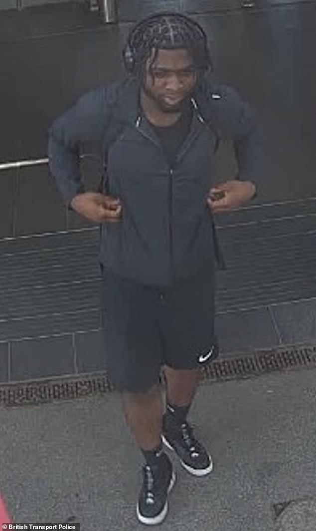 An image released after a bicycle robbery at Elstree and Borehamwood station on July 11