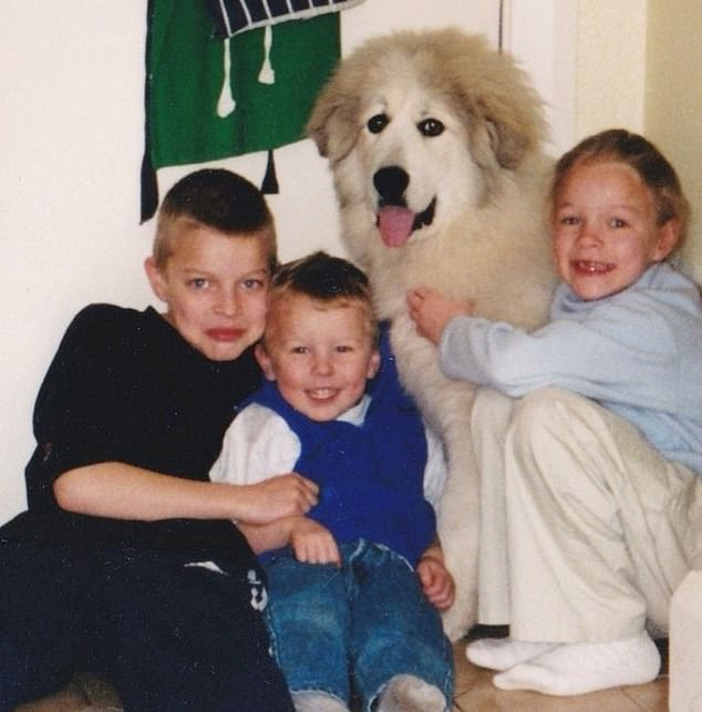 Skinner (pictured left as a child with siblings) described his childhood as a 'idyllic normal upbringing'