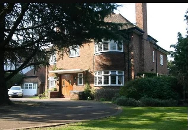 Skinner's parents are thought to have split up around 2012 when his father disappeared off the electoral register records for the house (Pictured)