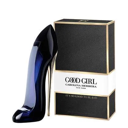 Carolina Herrera Good Girl perfume bottle and box.