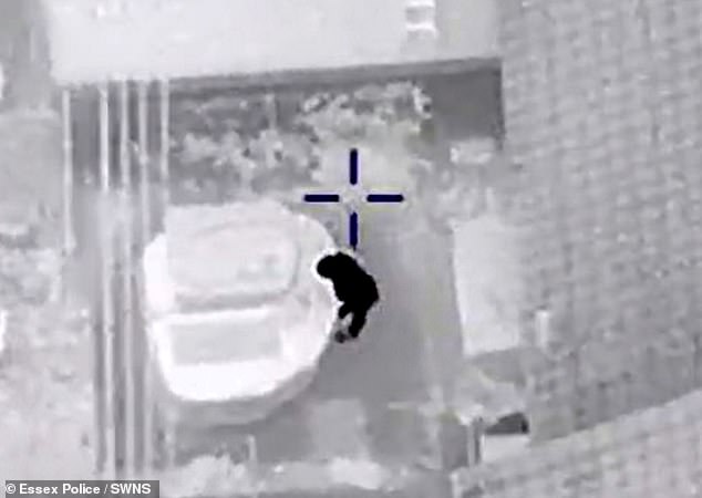 In 2020, a criminal tried to hide in a jacuzzi after leading police on a terrifying 80mph chase the wrong day down a dual carriageway. Jay Hursham (pictured), 23, clambered into the hot tub as armed cops tracked him down to a family's back garden following his role in a machete attack