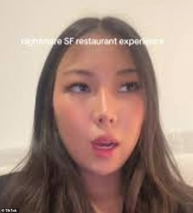 It all started when Karla Marcotte (pictured) posted a TikTok detailing her visit to Kis Cafe. She said she was left 'shaking' after being invited to a collaboration with the Bay Area wine bar