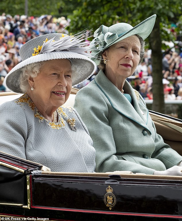Anne with Queen Elizabeth II in June 2019. To mark her 70th birthday in 2020, Anne enjoyed a socially distanced lunch with her mother