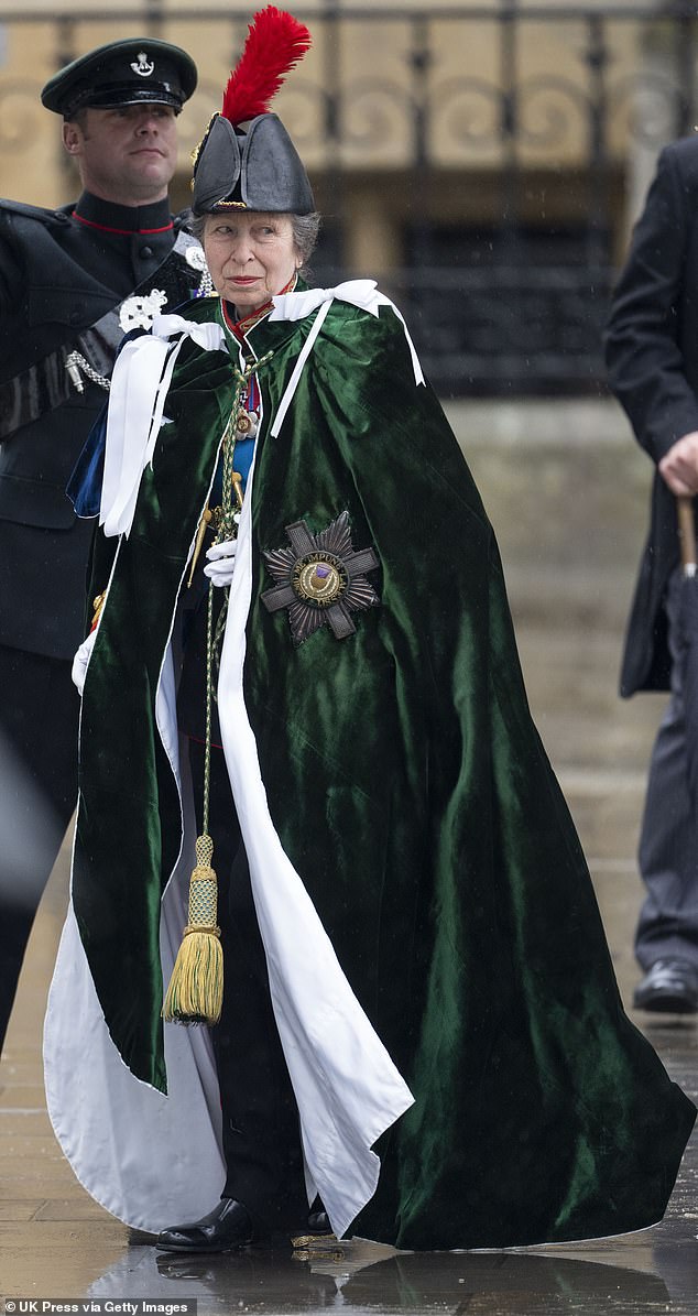 Anne at the coronation of her brother in May 2023. Anne shows no sign of slowing down just yet and she holds the title of the hardest working royal, having taken on 474 engagements last year