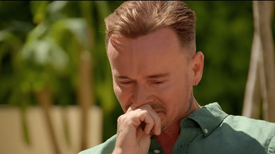 Man crying.