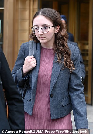 She's playing convicted crypto fraudster Caroline Ellison (R) in the Netflix adaptation of The Altruists; pictured in October 2023 in NYC