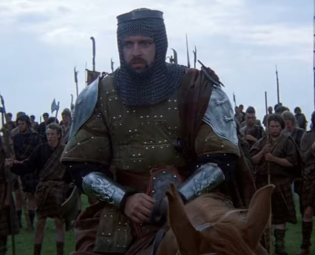 Angus McFadyen as Robert the Bruce, addressing his troops before the Battle of Bannockburn
