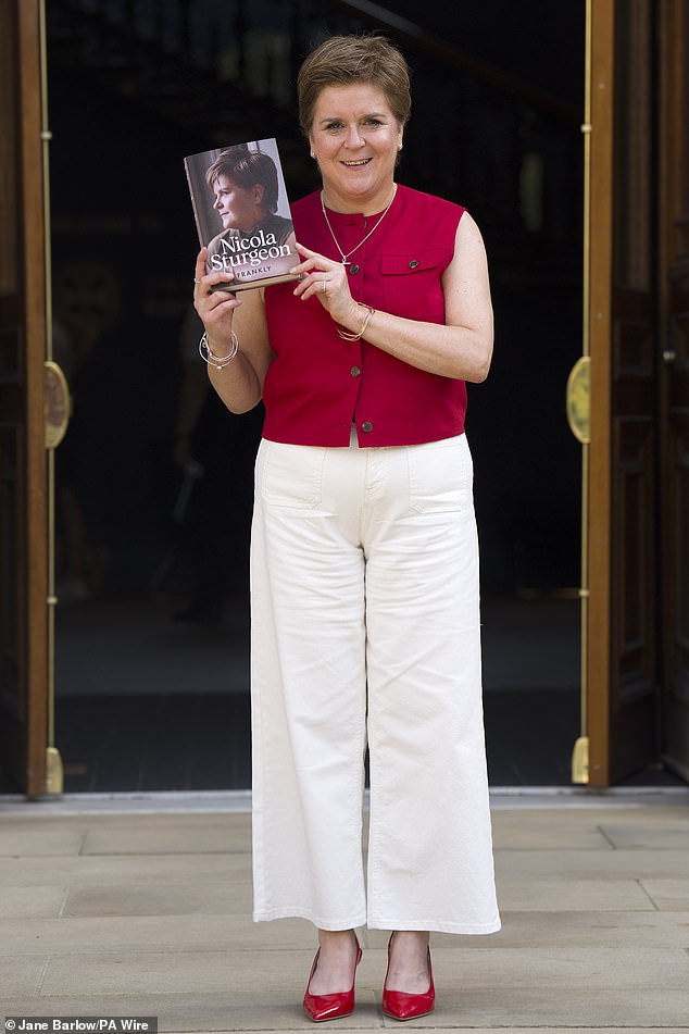 Former first minister Nicola Sturgeon at the launch of her memoir 'Frankly', at Edinburgh International Book Festival