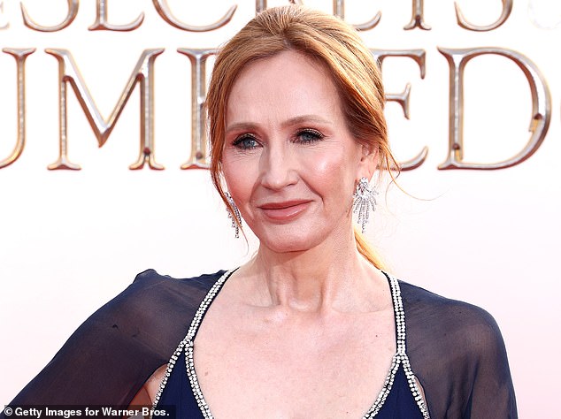 JK Rowling at the Fantastic Beasts: The Secrets of Dumbledore premiere in London in 2022