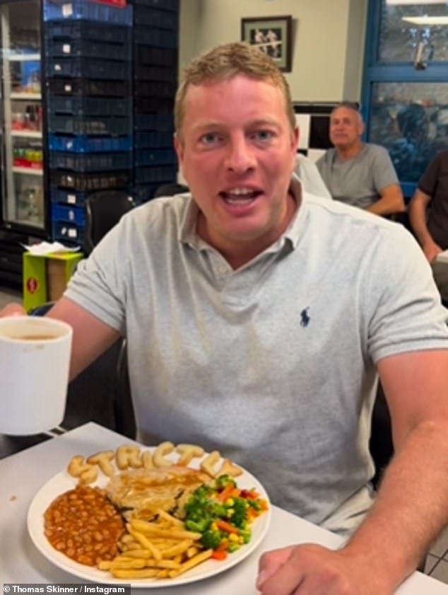 Earlier in the day, Thomas hinted at his new gig as he shared a snap of his breakfast - which had Strictly spelled out in his alphabet potatoes