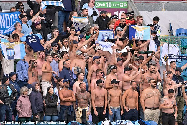 Lazio fans brought a lot of noise - but very few shirts - to Turf Moor last week for a friendly