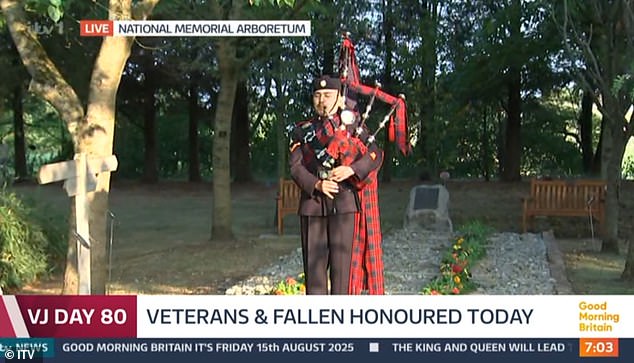 It was an emotional start to the show as they marked the 80th anniversary of VJ Day - a day which is celebrated each year on August 15, which marks the end of WWII