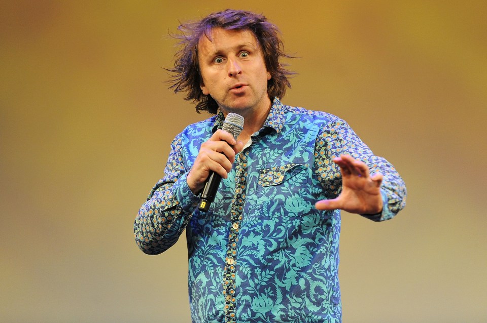 Comedian Milton Jones performing.