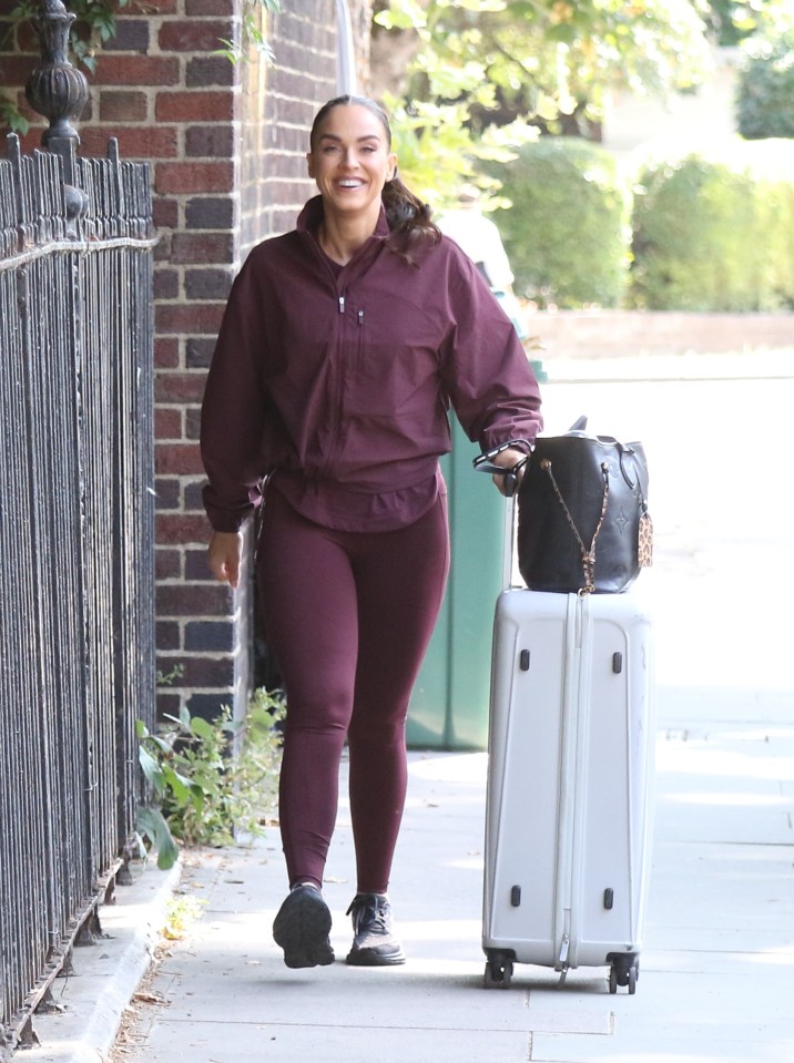 Vicky Pattison arriving at Strictly Come Dancing rehearsals.