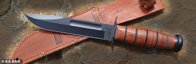 Both Rolling and Kohberger used a Ka-Bar knife (stock image above) as their chosen murder weapons
