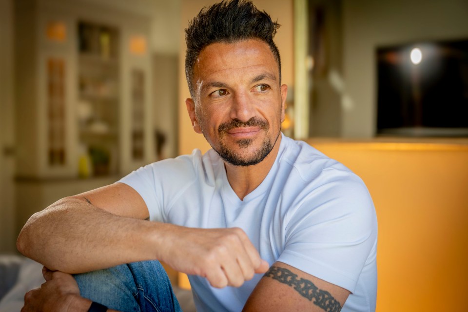 Peter Andre at home in Surrey.