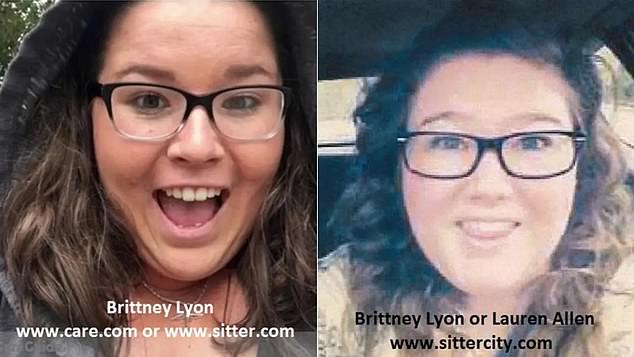 Lyon advertised her childcare services on babysitting websites and touted her interest in working with special needs children (pictured: Lyon's babysitting ads)