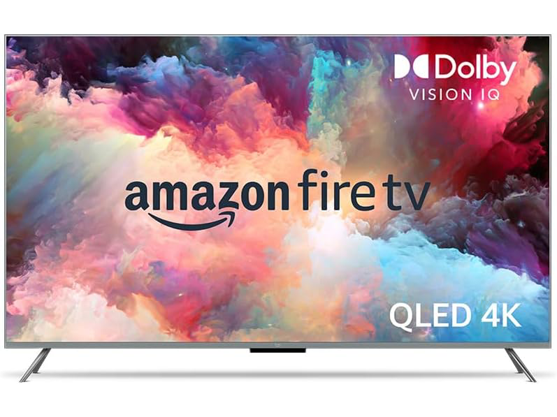 Amazon Fire TV QLED 4K TV with Dolby Vision IQ.