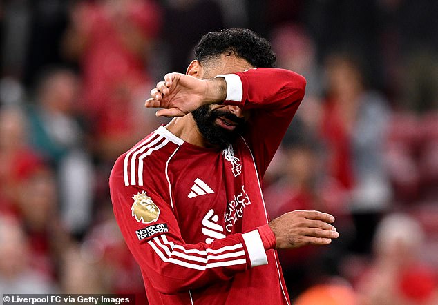 Salah fought back the tears on an emotionally charged night as Anfield paid its respects