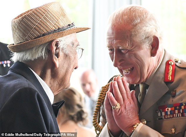 King Charles with Mr Abbas
