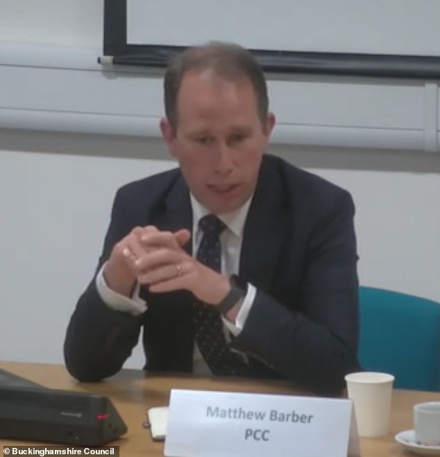 Earlier this week, Matthew Barber (pictured), the Conservative Police and Crime Commissioner for Thames Valley said tackling thieves was not just a job for police and criticised onlookers for standing back and filming instances of crime