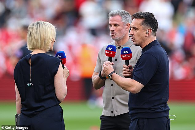 Gary Neville and Jamie Carragher both condemned the incident on Sky Sports commentary