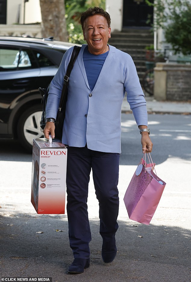 Ross King couldn't keep the smile off his face as he arrived
