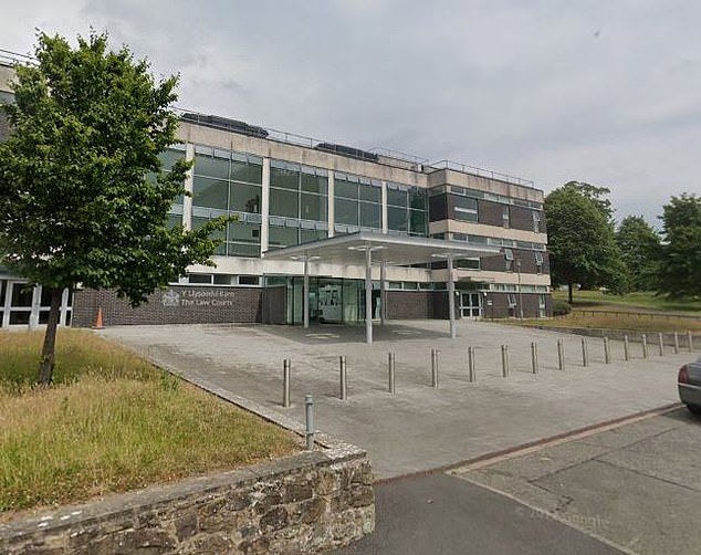 At Mold Crown Court (pictured) this week, Connors, of Queensferry, Wales, admitted dangerous driving and failing to stop. The 45-year-old also admitting acquiring criminal property, dangerous driving and driving while disqualified