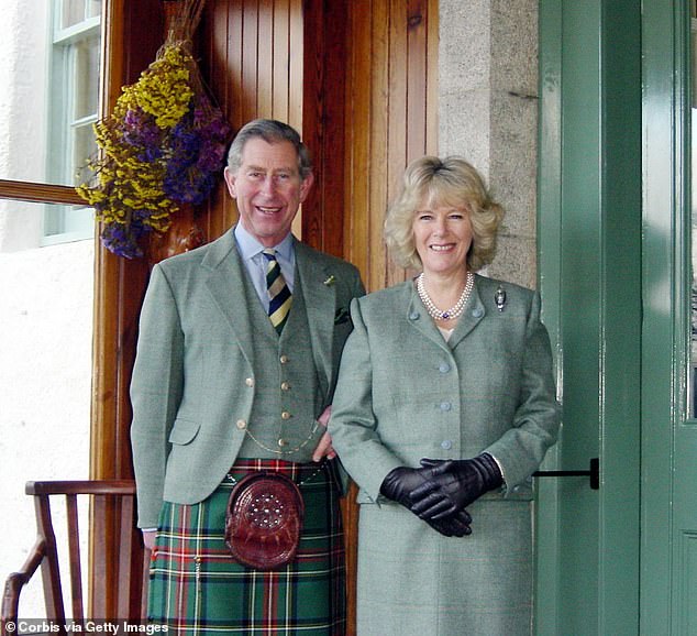 Late he joined Charles and Camilla who were on holiday at Birkhall, Charles' Scottish retreat