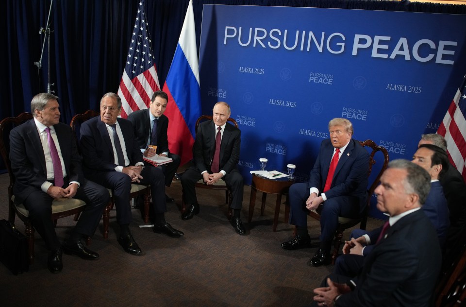 Presidents Trump and Putin meeting in Anchorage for peace talks.
